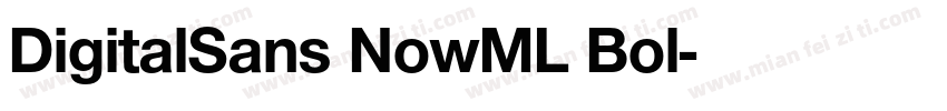 DigitalSans NowML Bol字体转换
